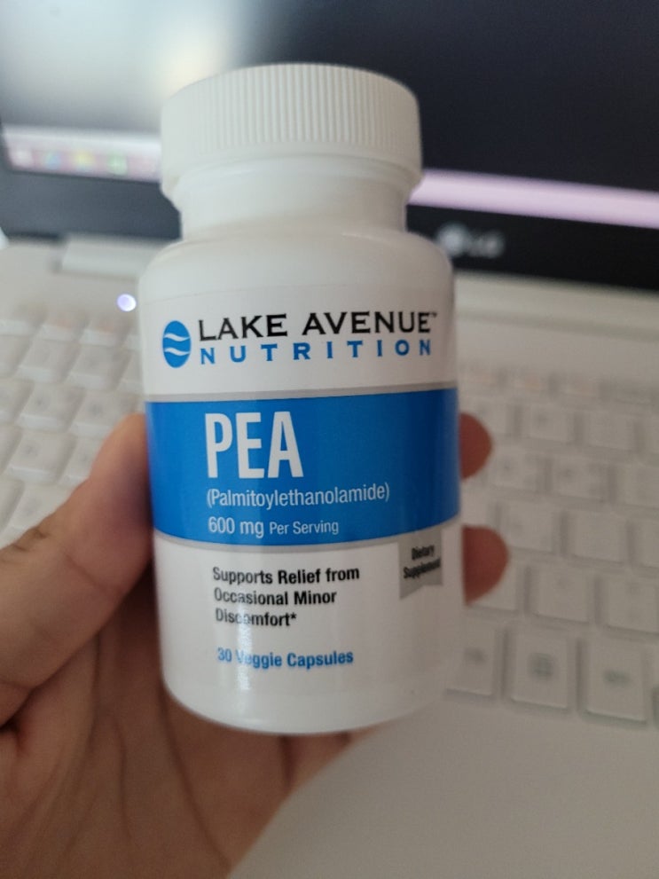  [PEA 허리 통증 및 통증 감소] LAKE AVENUE NUTRITION 허리통증 영양제