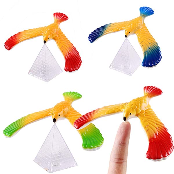 당신만 모르는 Fexo 5 PCS Balance Bird Gravity Bird with Pyramid Combination Set Children Physical Science