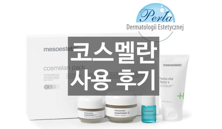  어느 외국인의 코스멜란 사용기 - 피부 리뉴얼