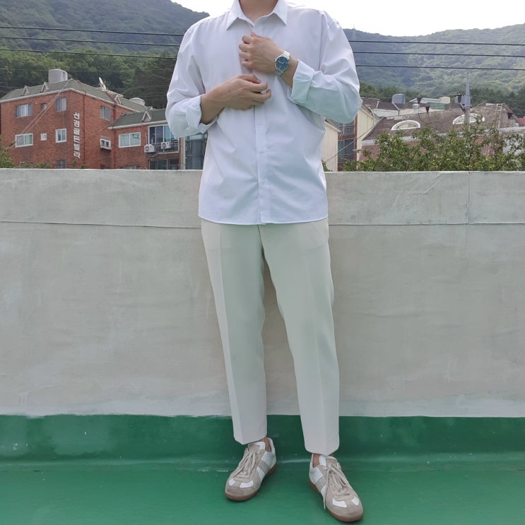  인진 데일리룩 No.15 - 쿠키 앤 크림이 아닌 화이트 앤 크림, 바닐라 같은 룩