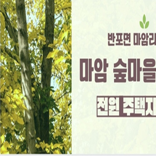  공주시 반포면 마암리 마암숲마을 전원 주택지