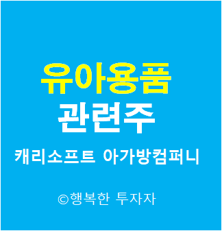 유아용품 관련주 - 이재명 정책주 -저출산 관련주 - 엔젤 관련주- 정치테마주 - 대선 테마주