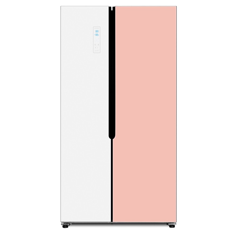 당신만 모르는 하이얼 글램글라스 세미빌트인 인테리어 양문형 냉장고 HRS472MNPW 436L 방문설치 화이트 + 피치 핑크 ···