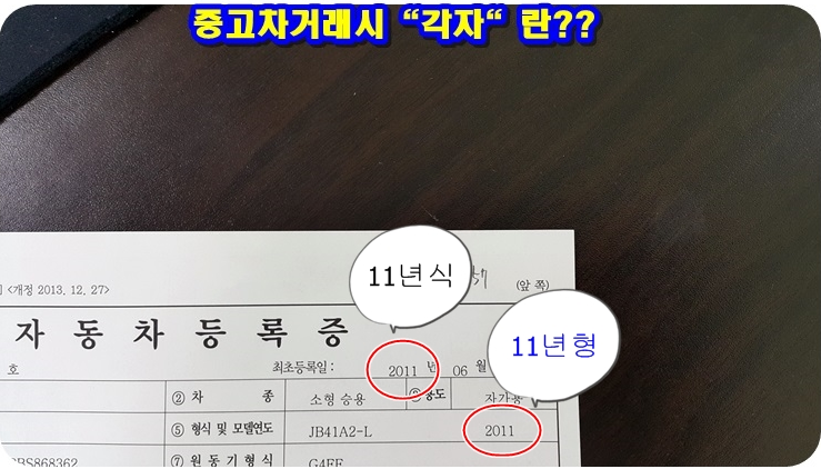  중고차 거래시 "각자"란??