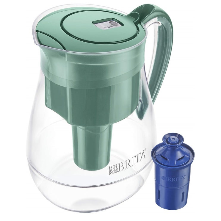 후기가 정말 좋은 Brita Monterey Water Pitcher with Filter 10 Cup Green 브리타 몬테레이 워터 피처 그린 대형 추천해요