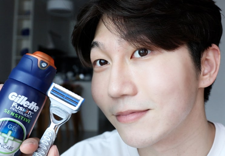  질레트 스킨텍으로 수염자국 없이 깔끔하게 면도하는 방법 (쉬움)
