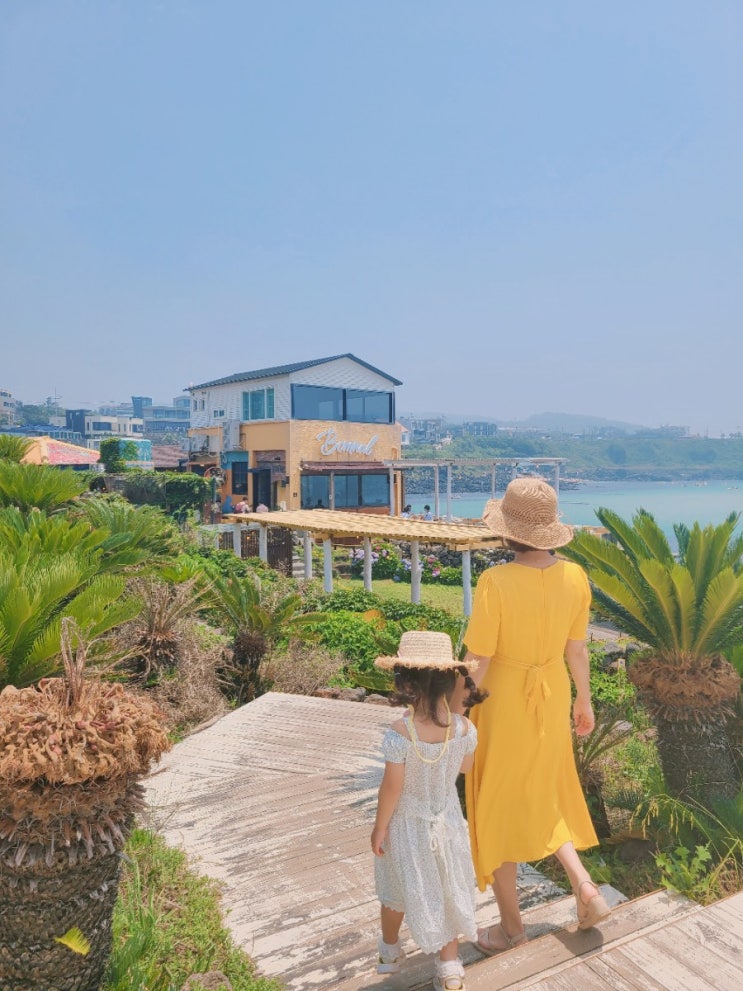  제주 애월카페거리 다운타우너 버거 투명카약 봄날카페