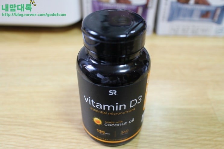  두번째 아이허브 비타민D 추천 - 스포츠리서치 비타민D Sports Research, Vitamin D3 with Coconut Oil, 5,000 IU, 360 Softgels