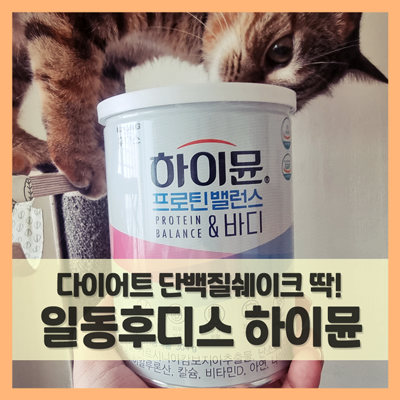  일동후디스 하이뮨 앤바디, 다이어트 단백질쉐이크 먹는법 간편해 (f. 칼로리)