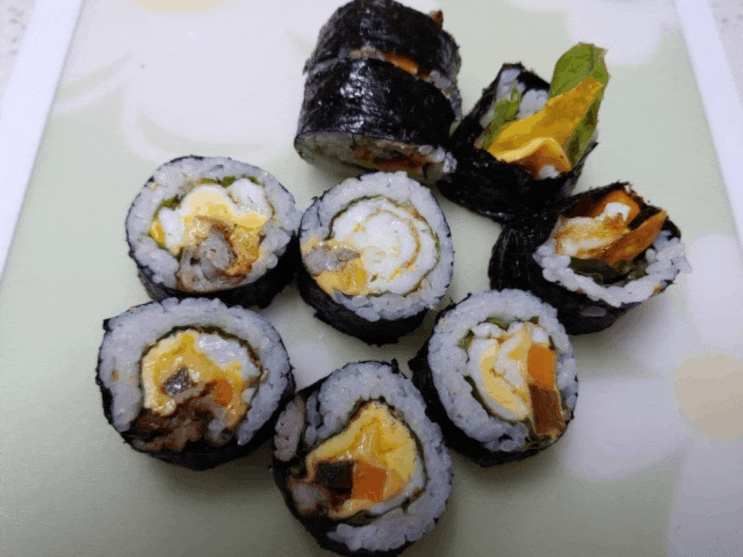 치즈,불고기 김밥 만들기