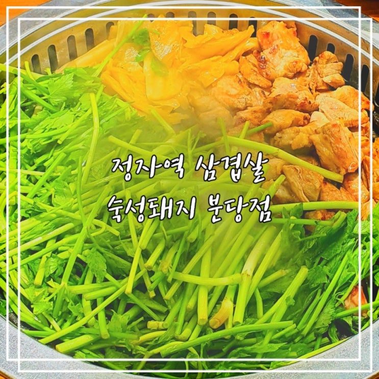 정자역 삼겹살 :: 숙성돼지 분당점