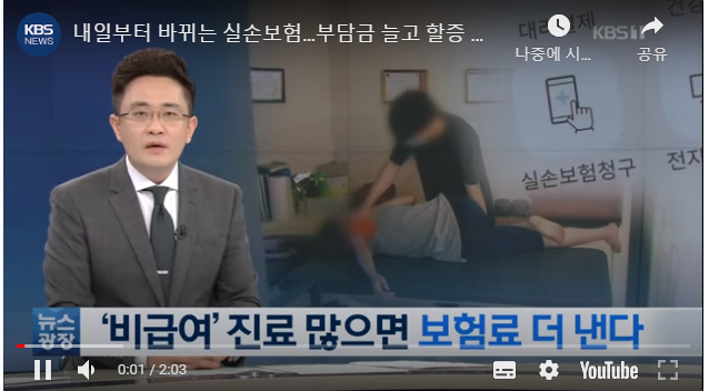 내일부터 바뀌는 실손보험…부담금 늘고 할증 붙는다 [KBS NEWS]