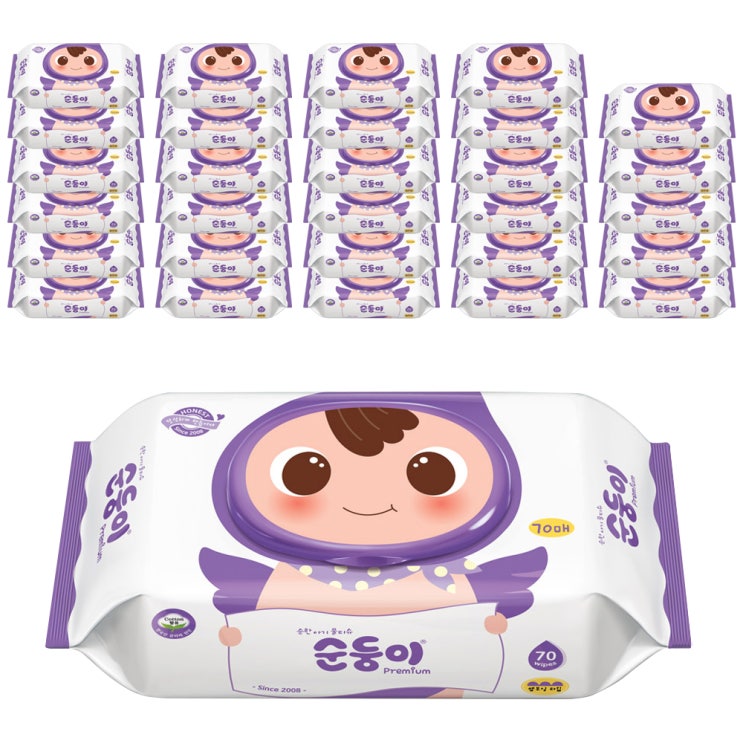 구매평 좋은 순둥이 프리미엄 엠보싱 물티슈 캡형, 70매, 30팩 ··· 구매평 좋은 순둥이 프리미엄 엠보싱 물티슈 캡형, 70매, 30팩 ···