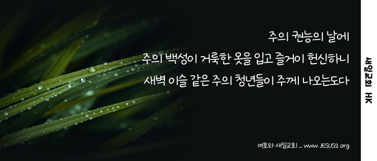 새일교회 ㅣ 기름 받은 자를 구원하시려고 오시는 일