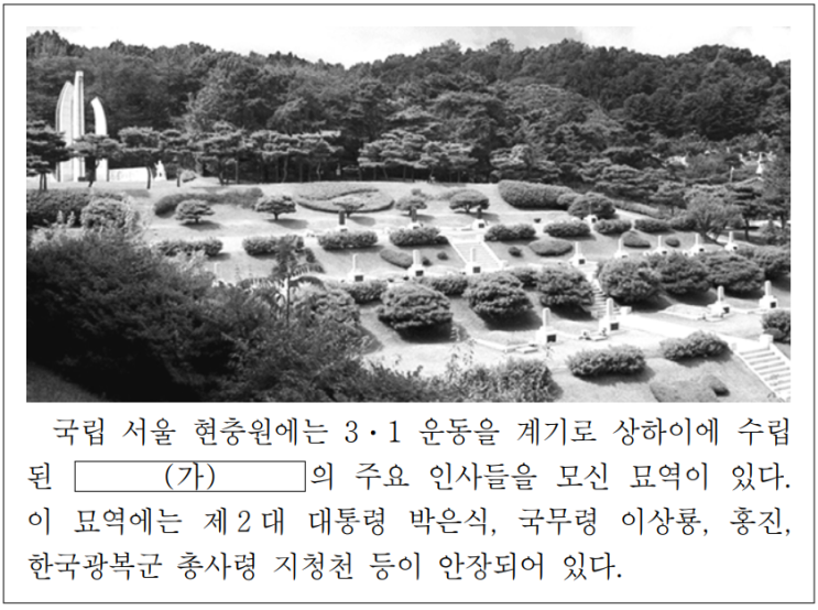  대한민국 임시 정부의 활동을 파악