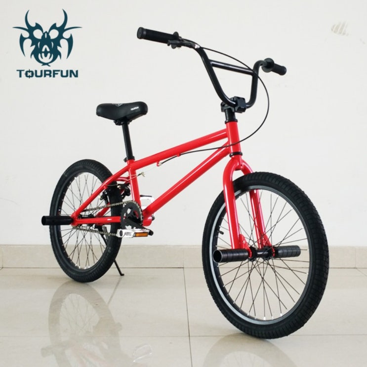 인지도 있는 TOURFUN 프리미엄 BMX 20인치 묘기 자전거 익스트림, 1cm, 검붉다1 추천해요