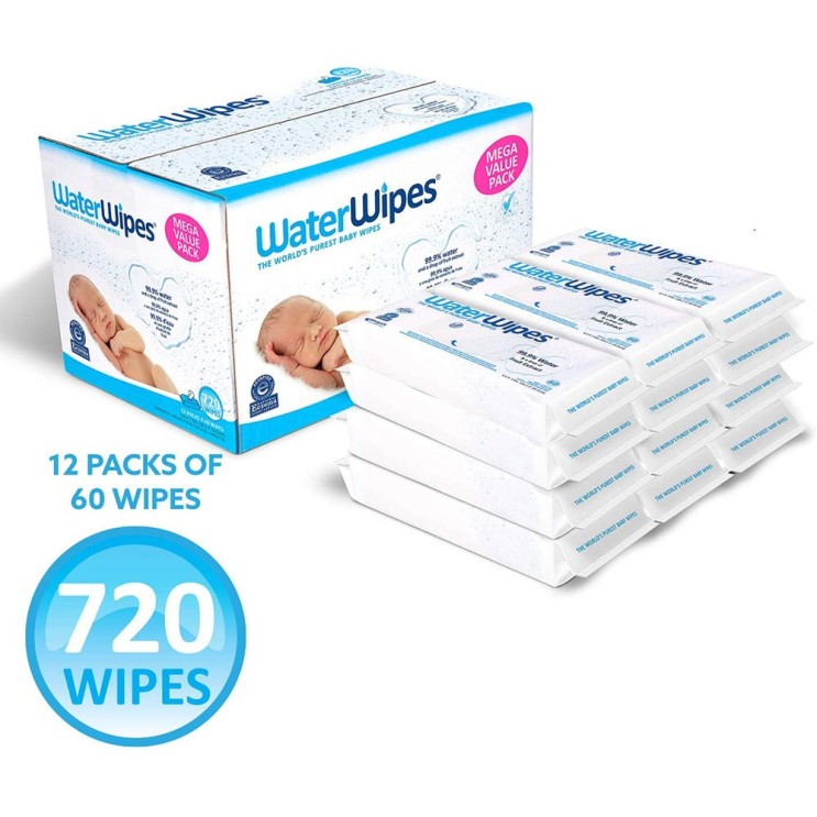 핵가성비 좋은 WaterWipes Baby Wipes Sensitive 워터와이프스 신생아 아기 물티슈 60장 12팩 (720장) 추천해요
