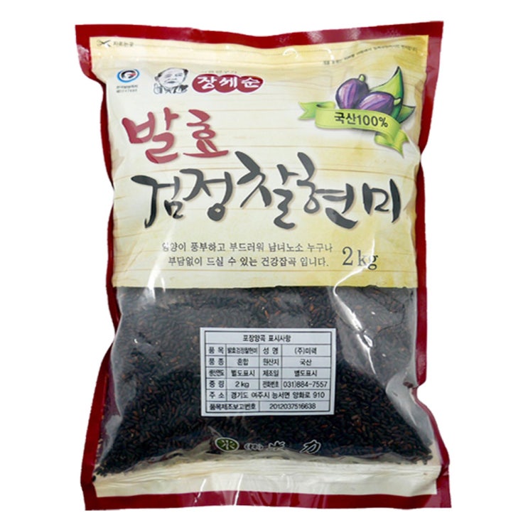 의외로 인기있는 장세순 발효검정찰현미, 2kg, 1개 ···