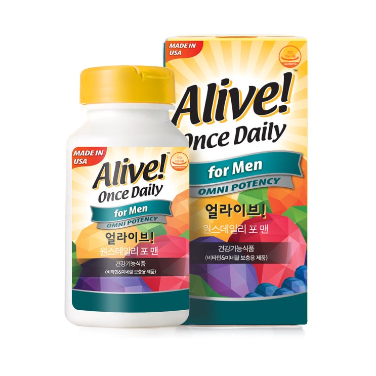 당신만 모르는 얼라이브 원스 데일리 포맨 멀티 비타민, 60정, 1개 좋아요 당신만 모르는 얼라이브 원스 데일리 포맨 멀티 비타민, 60정, 1개 좋아요
