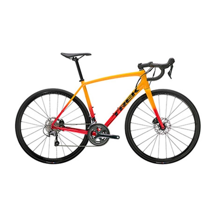 인지도 있는 자전거 입문 로드 바이크 105 소라 울테그라 클라리스 급 TREK Trek ALR 4, 금송화 색 방사선 빨간색 그라디언트 50 집으로 ···