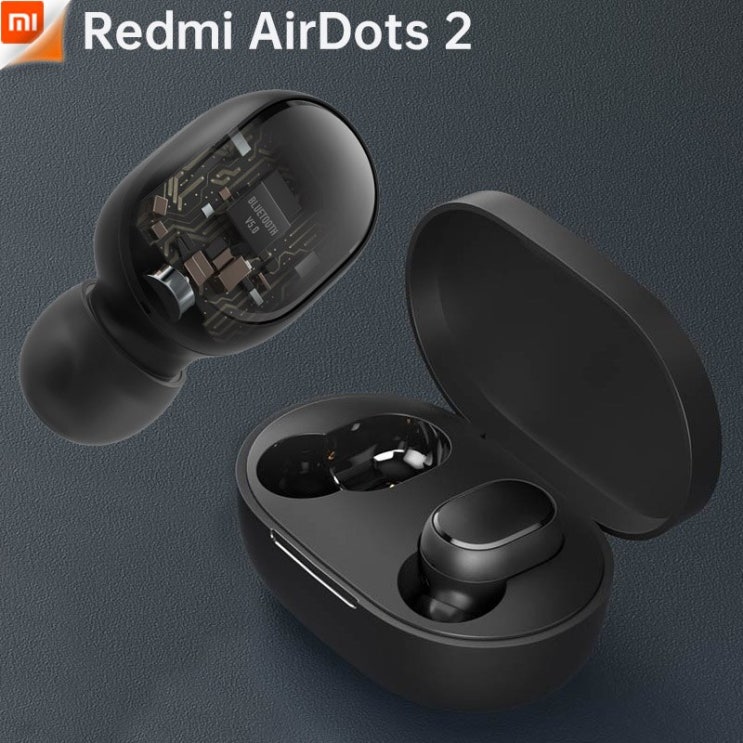 잘팔리는 재고 있음 Xiaomi Redmi AirDots 2 왼쪽 = 오른쪽 TWS 진정한 무선 스테레오 블루투스 이어폰 헤드셋 BT5 자동 링 추천합니다