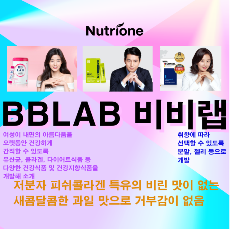  [뉴트리원, 비비랩] 콜라겐 섭취의 필요성 및 건강식품 및 건강지향식품 개발