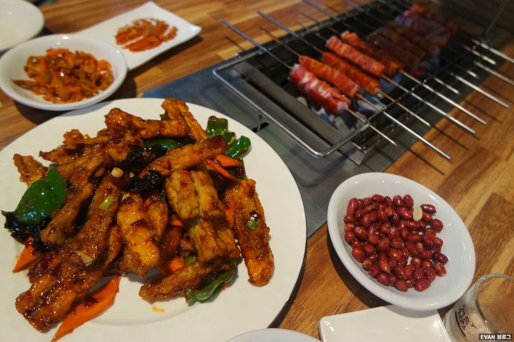  방이동양꼬치 냄새없이 맛있는 미성양꼬치 후기 Feat. 어향가지 방이동먹자골목맛집