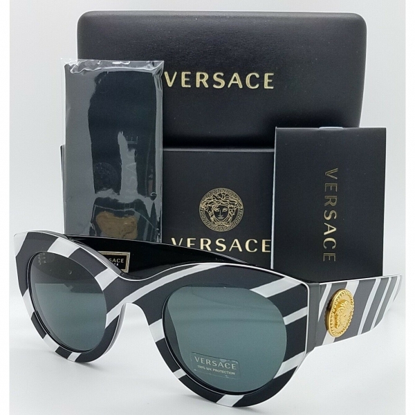 당신만 모르는 367122 / NEW Versace sunglasses VE4353 531387 51mm White/Black Grey Green AUTHENTIC 4353 ··· 당신만 모르는 367122 / NEW Versace sunglasses VE4353 531387 51mm White/Black Grey Green AUTHENTIC 4353 ···