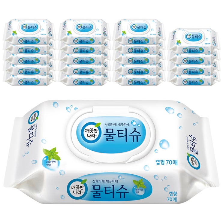 가성비 좋은 깨끗한나라 페퍼민트 물티슈 캡형, 70매, 60팩 좋아요 가성비 좋은 깨끗한나라 페퍼민트 물티슈 캡형, 70매, 60팩 좋아요