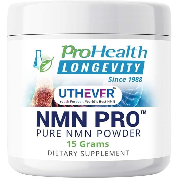 잘팔리는 [수입 NAD] ProHealth Wealth Pure NMN Pro Powder - Uther Brand - 세계에서 가장 신뢰할 수 있는 초순수 안정화된 약품 등급 N