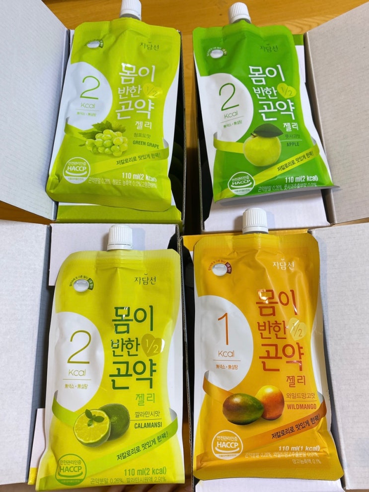 곤약 젤리 중 가장 맛있는 이중 곤약 젤리 자담선 몸이반한곤약 강추!