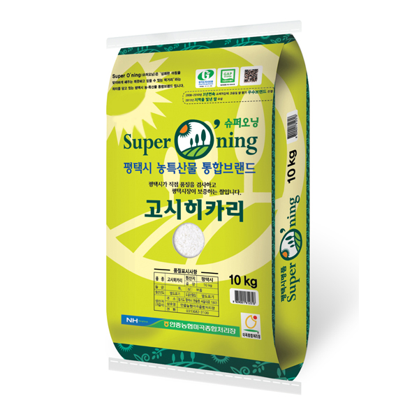 구매평 좋은 슈퍼오닝 고시히카리 쌀10kg 특등급 안중농협 2020년 햅쌀 / 365건강농산, 1개, 10kg 좋아요