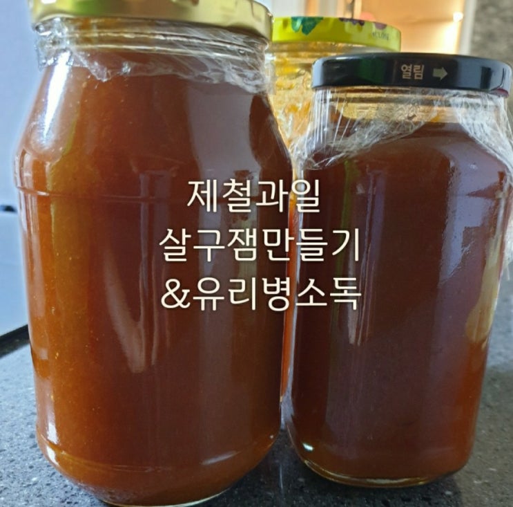  살구잼만들기/실패없는_수제살구잼(쨈)쉽게만드는법&살구잼샌드위치