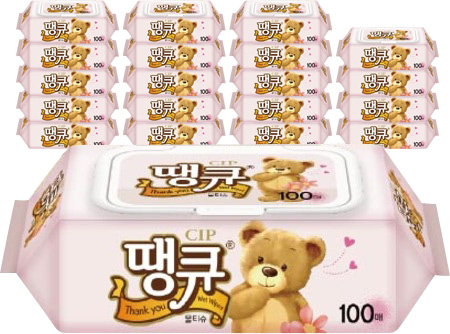 가성비갑 땡큐 캡형 물티슈, 100매, 20팩 좋아요 가성비갑 땡큐 캡형 물티슈, 100매, 20팩 좋아요