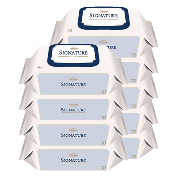 인기 많은 베베숲 시그니처 블루 유아물티슈 캡형, 70매, 9팩 ···