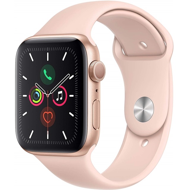 잘나가는 애플 Apple Watch Series 5 (GPS) 44mm Gold Aluminum Case with Pink Sand Sport Band - (MWVE2LLA), M