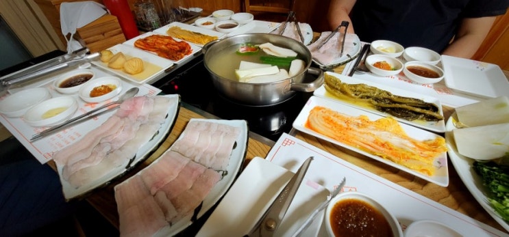  광주 치평동 맛집,나룻배(하모 유비끼, 갯장어, 샤브샤브, 장어)