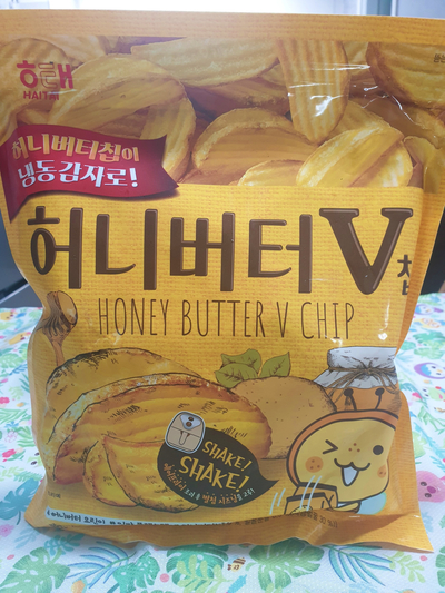  [먹리뷰] 신상품 허니버터 V 칩  단짠단짠 포슬포슬