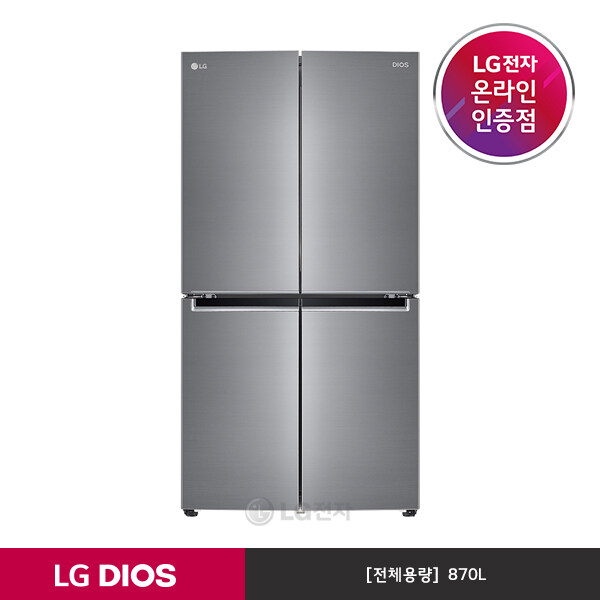 구매평 좋은 [LG][공식판매점] DIOS 상냉장 하냉동 냉장고 퓨어 F873S11E (870 ), 폐가전수거없음 추천합니다