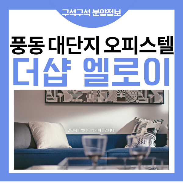 더샵 일산 엘로이 풍동 오피스텔 - 보고 느끼고 엘로이에 반하라!