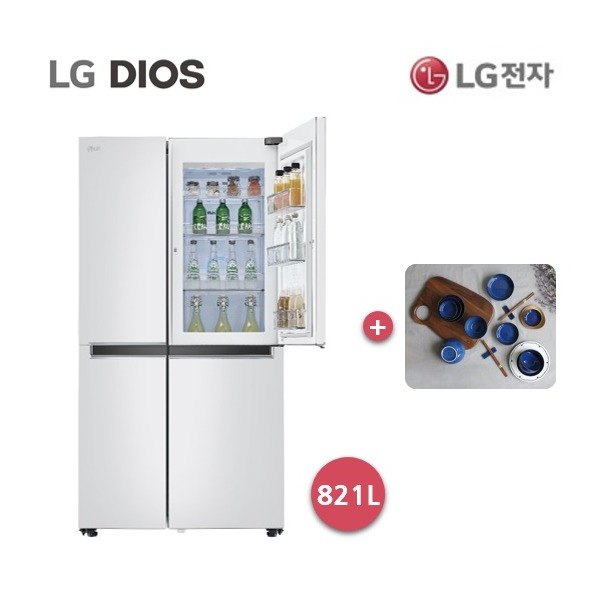 선택고민 해결 [엘지전자] [821L] LG DIOS 양문형 매직스페이스 냉장고 화이트 (S833W32, 상세 설명 참조 좋아요