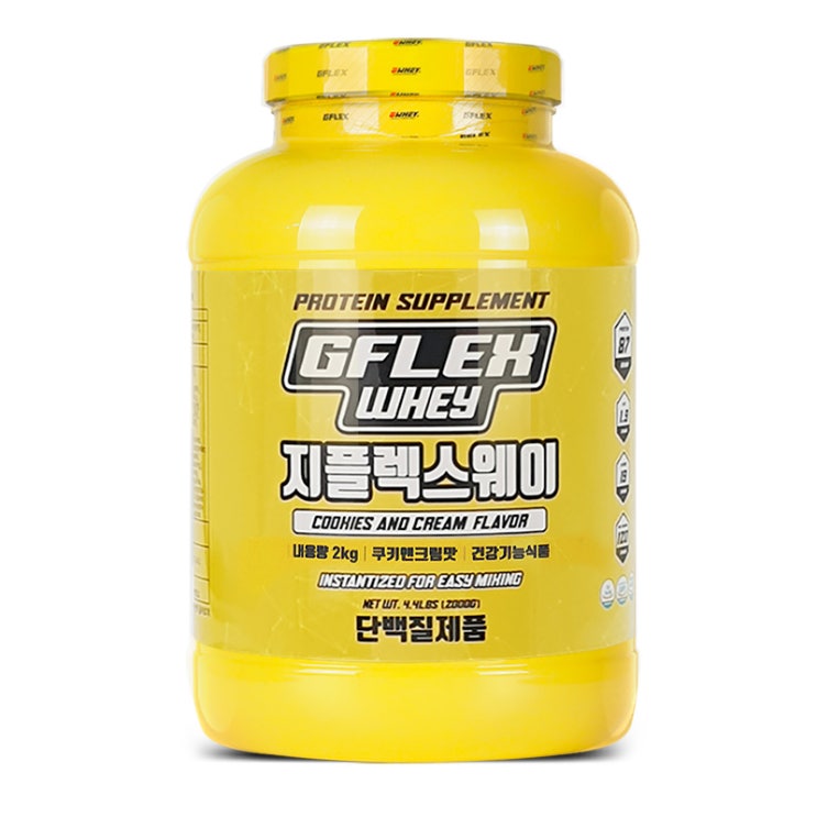 구매평 좋은 지웨이 지플렉스웨이 WPI 단백질 보충제 쿠키앤크림, 2kg, 1개 좋아요 구매평 좋은 지웨이 지플렉스웨이 WPI 단백질 보충제 쿠키앤크림, 2kg, 1개 좋아요