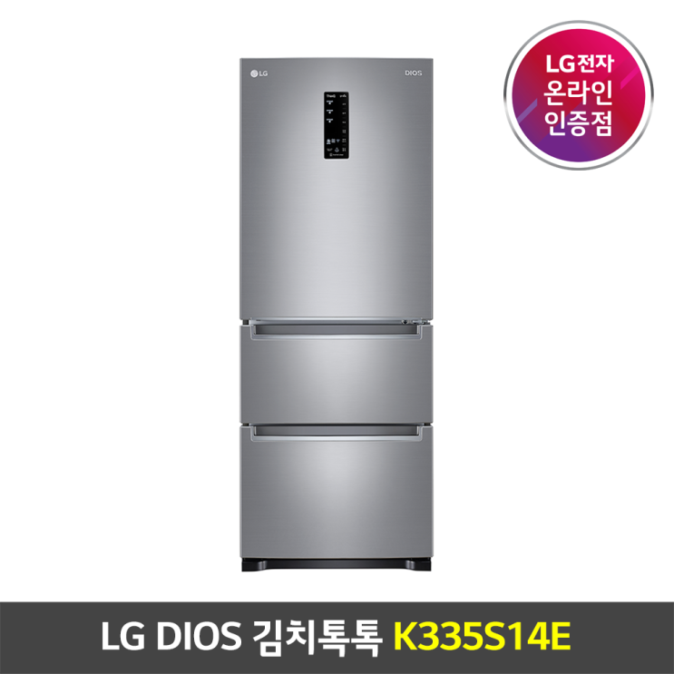 잘나가는 LG DIOS 김치톡톡 스탠드형 K335S14E 퓨어 327L 1등급 추천해요