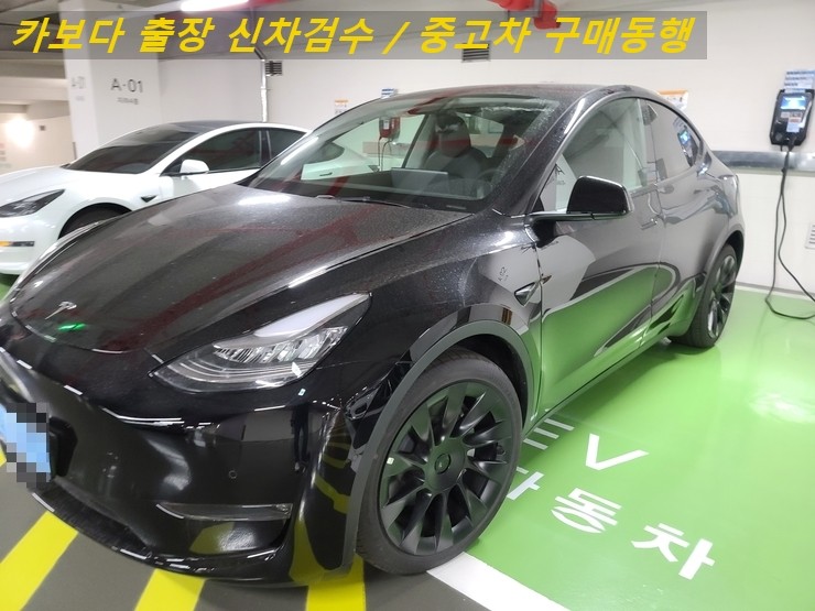  카보다-2021 테슬라 모델Y 신차살때 딜리버리 센터에서 출고전 정비사 출장검수대행 및 강서구 신차검수