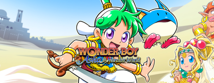 원더 보이 아샤 인 몬스터 월드 맛보기 와 키보드 조작키 설명 WONDER BOY ASHA in Monster World