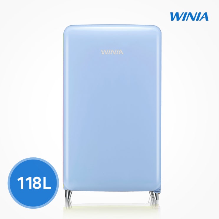 요즘 인기있는 위니아 칵테일 프리미엄 소형 냉장고 (118L) ERT118CW, 블루 ···