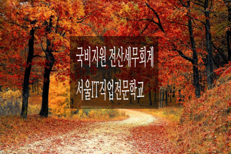  [국비지원]취업에 한걸음 전산세무회계 자격증_서울IT직업전문학교