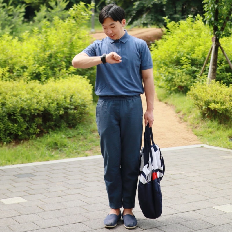 타미힐피거 남자 반팔 카라티, 파란색 옷 배바지 여름 코디 찜콩!