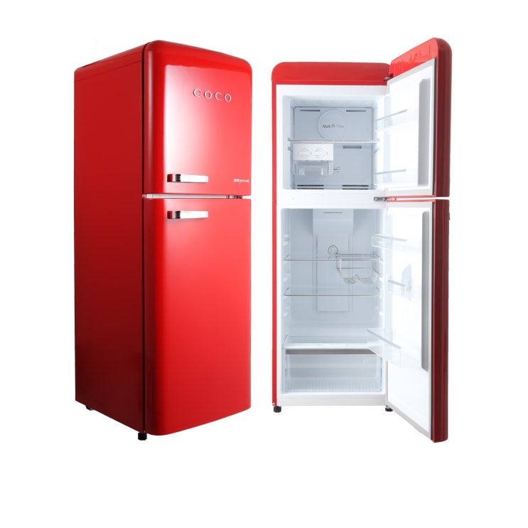 인지도 있는 [COCO] 코코일렉 영 레트로 간냉식 소형 디자인 냉장고 CAM20RD 200L 추천해요