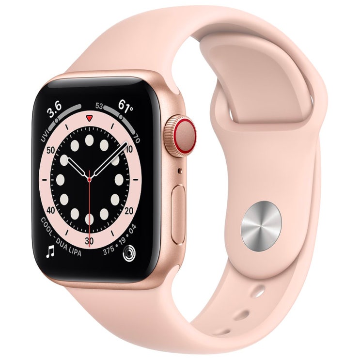 의외로 인기있는 Apple 애플워치 6, GPS+Cellular, 골드 알루미늄 케이스, 핑크 샌드 스포츠 밴드 ··· 의외로 인기있는 Apple 애플워치 6, GPS+Cellular, 골드 알루미늄 케이스, 핑크 샌드 스포츠 밴드 ···